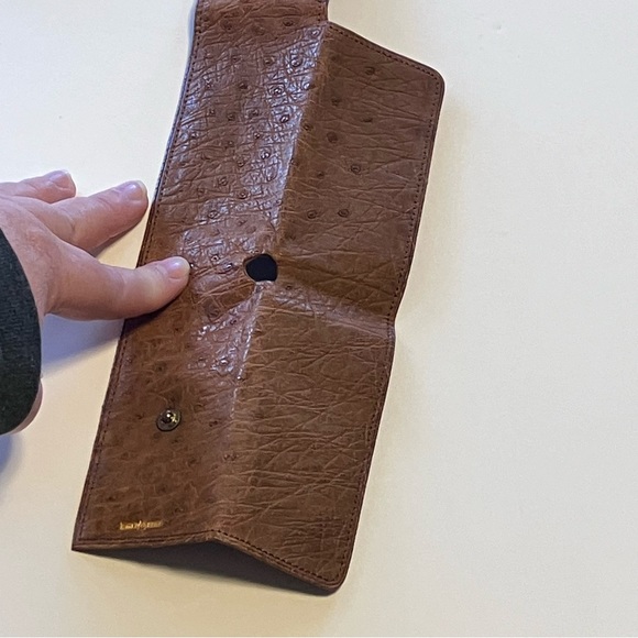 Antique Ostrich Leather Bill Holder in original box with Keystone Bill - Picture 8 of 16